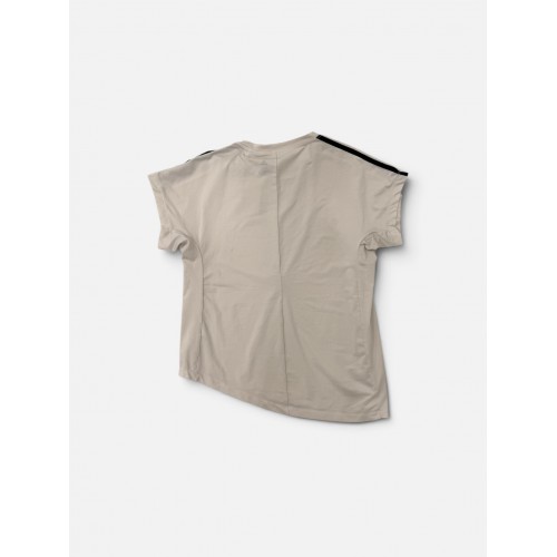 Adidas 3-Stripes Γυναικείο Oversized T-Shirt Εκρού